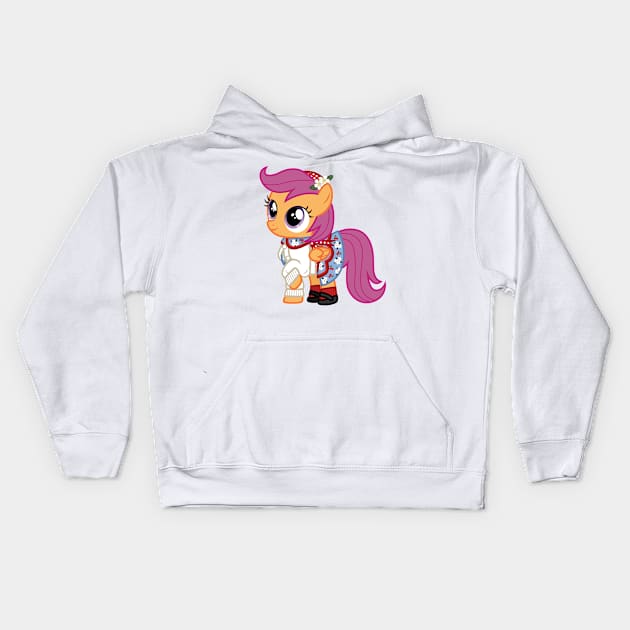 Scootaloo as Emily Bennett Kids Hoodie by CloudyGlow